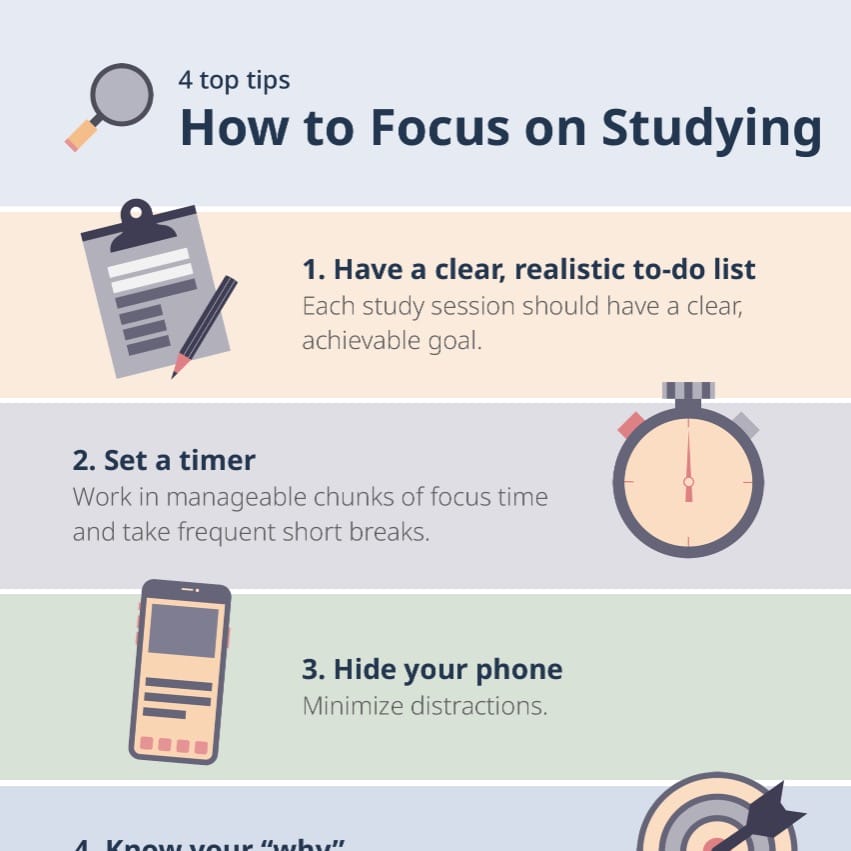 4 top tips for focus