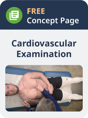 Cardiovascular examination concept page thumbnail