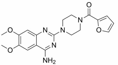 Chemical structure of prazosin