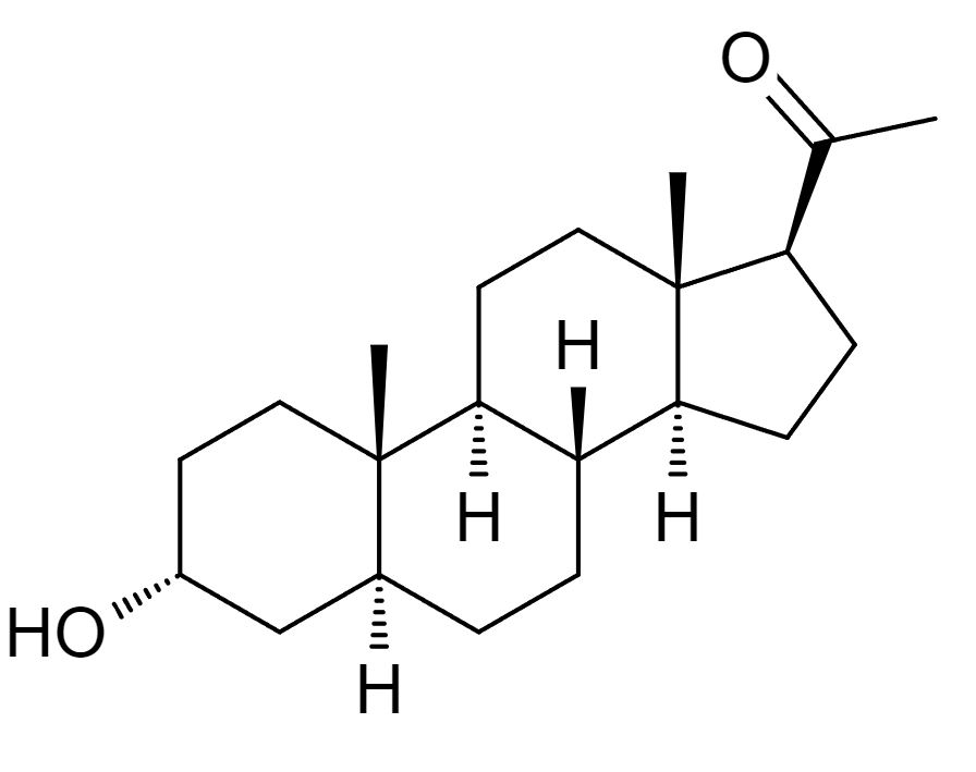 Chemical structure of brexanolone