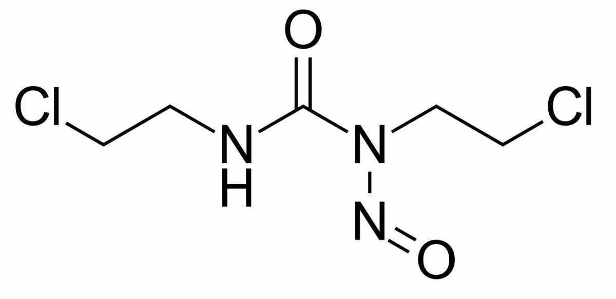 Chemical structure of carmustine