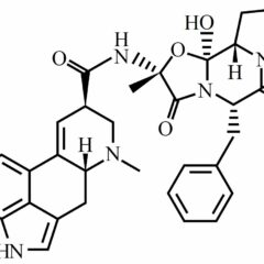 Chemical structure of ergotamine