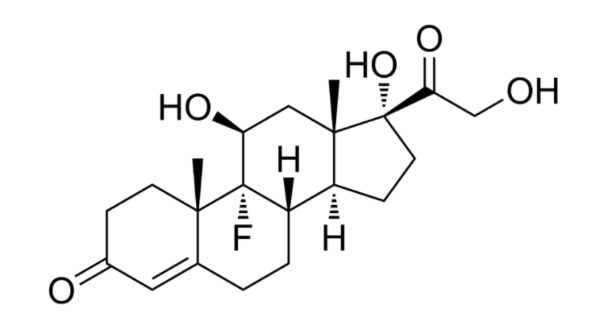 Chemical structure of fludrocortisone