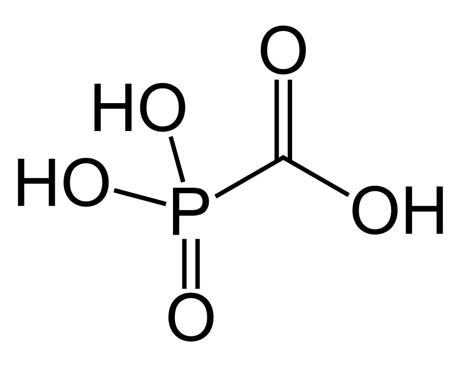 Chemical structure of foscarnet