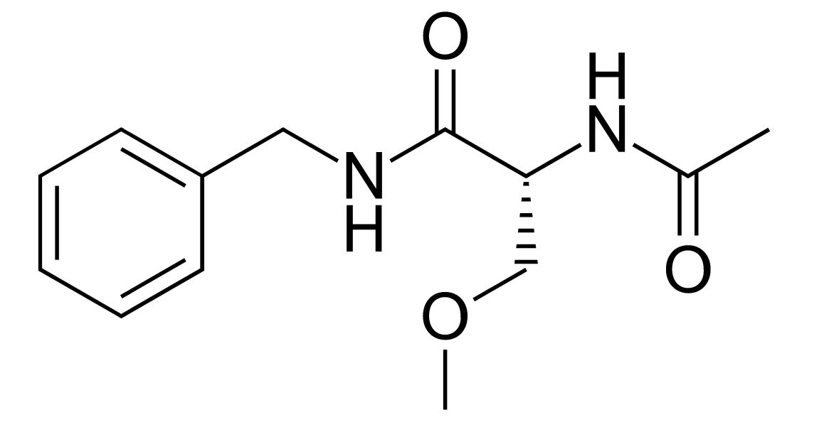 Chemical structure of lacosamide
