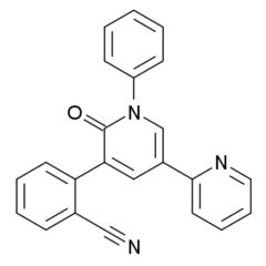 Chemical structure of perampanel