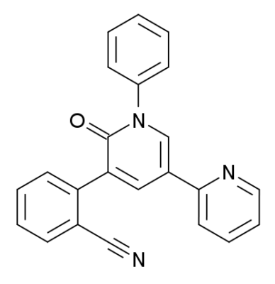 Chemical structure of perampanel