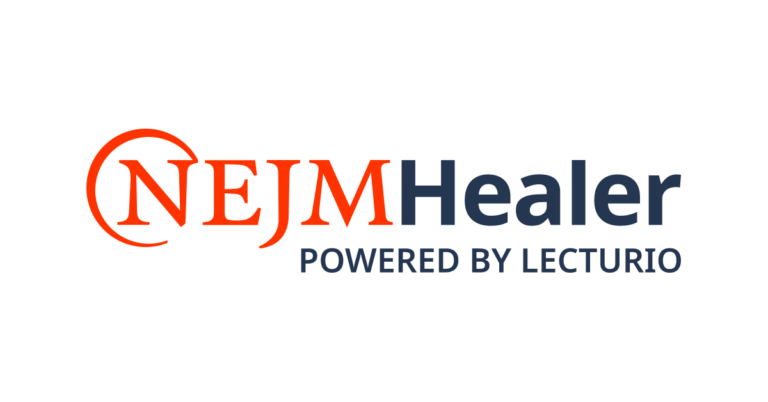 Nejmhealer powered by lecturio logo banner
