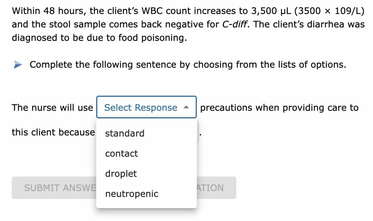 Next Gen NCLEX Question Type: Highlight