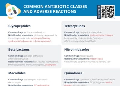 Common antibiotics