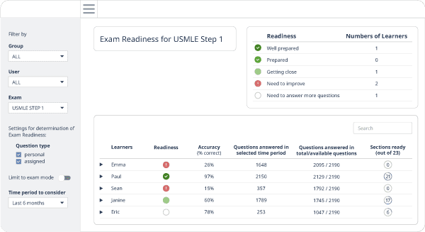 Exam readiness new vers 1