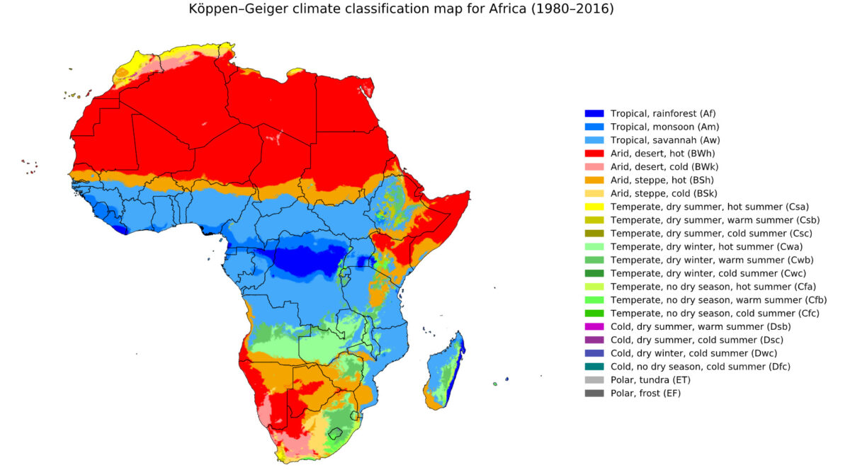 Distribución geográfica de la tripanosomiasis africana