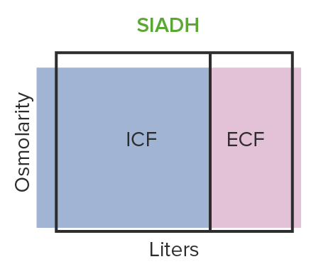 Hypo-osmotic volume expansion caused by siadh