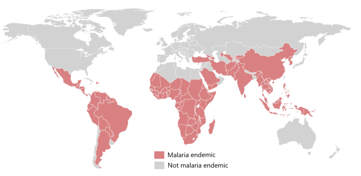 Malaria endemic regions