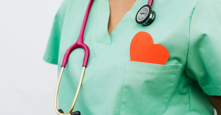 Nurse with stethoscope