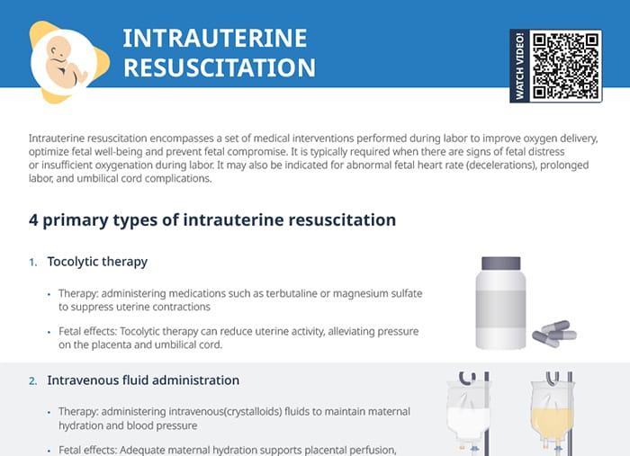 Physiology of intrauterine resuscitation