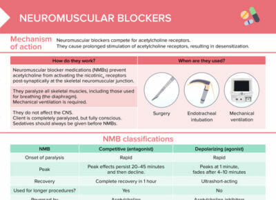 Neuromuscular blockers [+ free cheat sheet] | lecturio