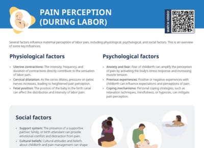 Pain perception (during labor)