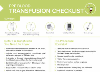 Blood Transfusion: Steps [+ Free Cheat Sheet] | Lecturio