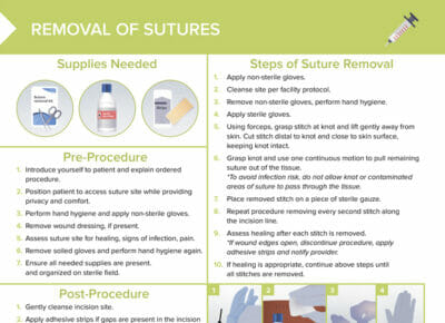 How to remove sutures