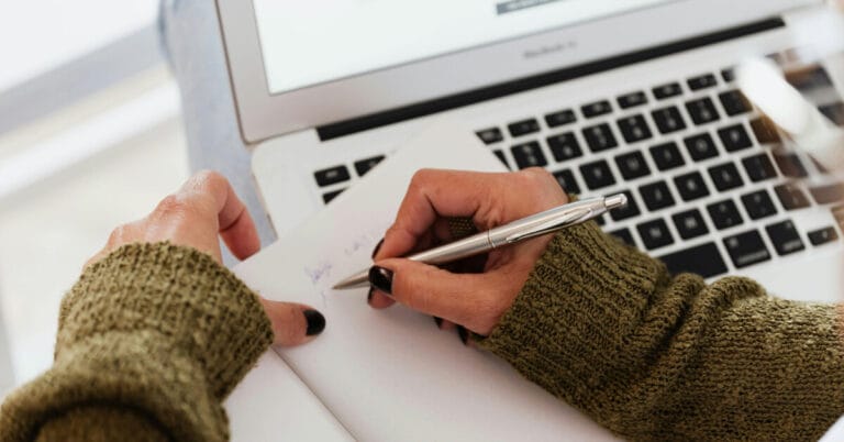 Woman studying - pance prep blog banner
