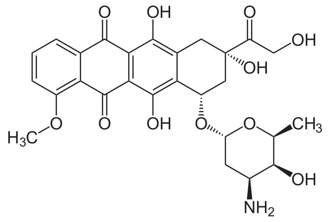 Estructura de la doxorrubicina
