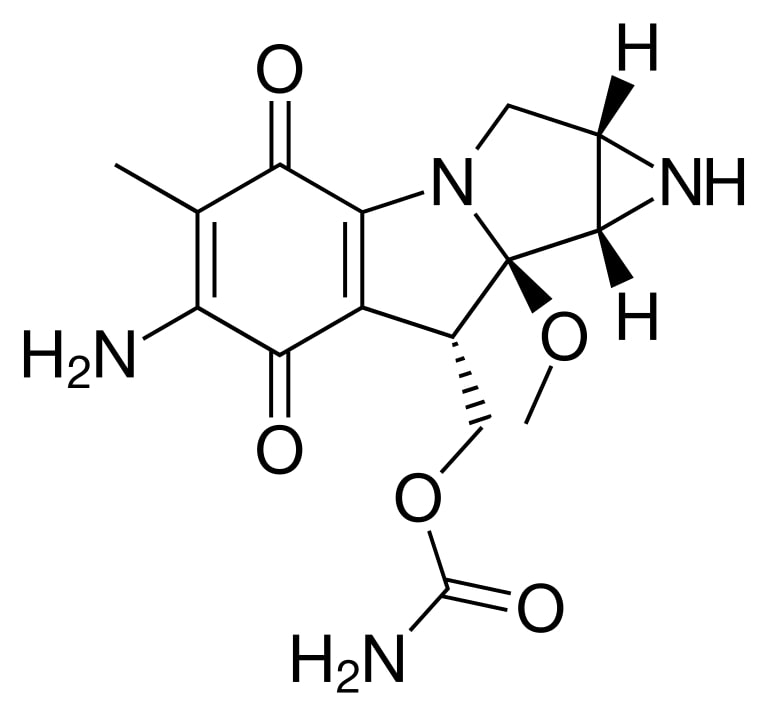 Structure of mitomycin