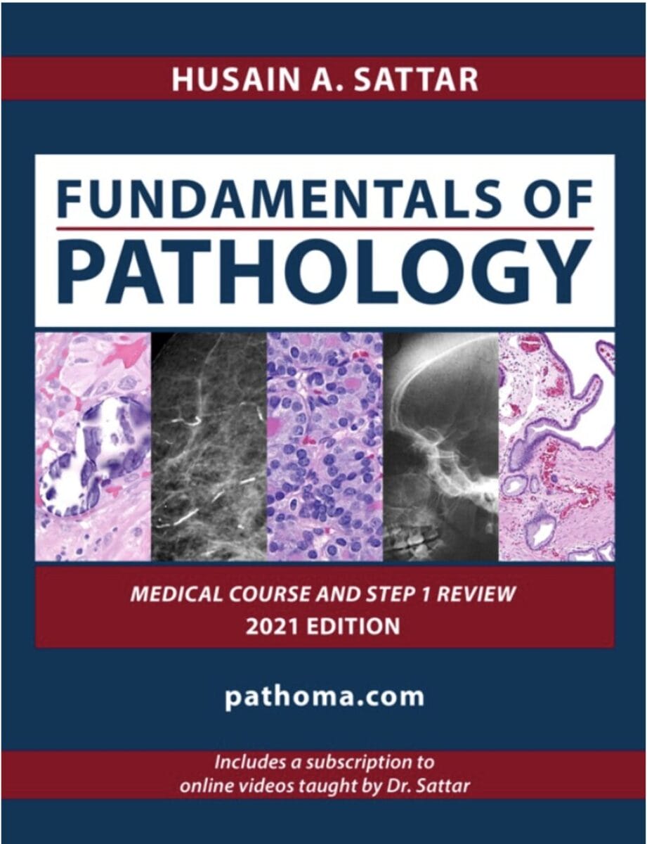 Book cover of fundamentals of pathology
