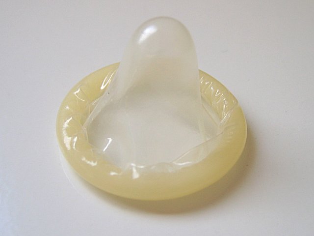 Unrolled male condom nonhormonal contraception