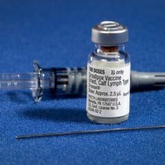 Vaccine vial smallpox