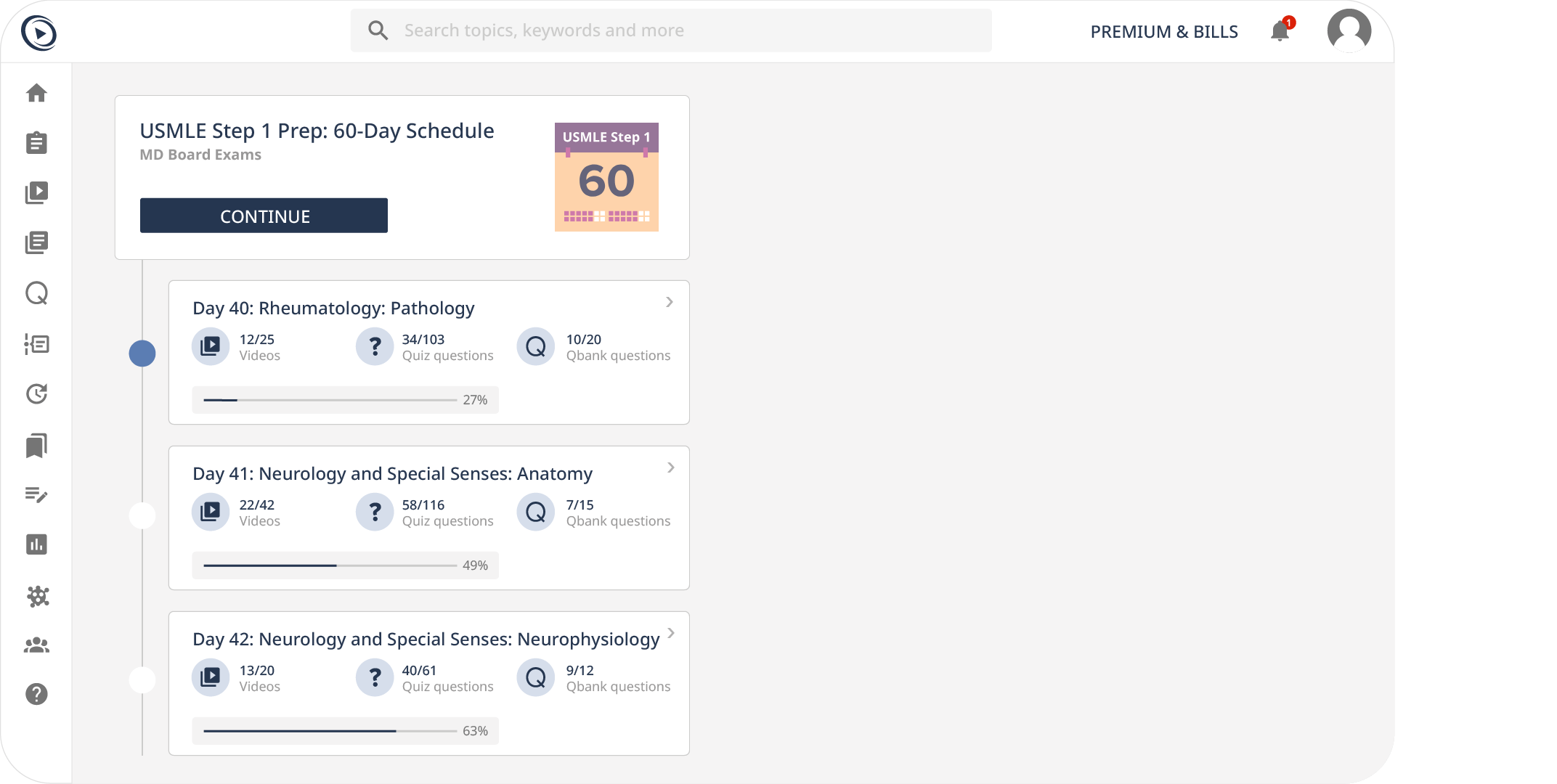 Homepage features learning path new version part1. 1 min