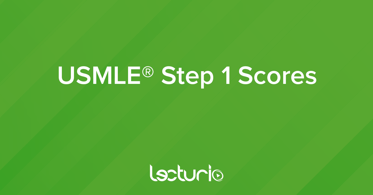 usmle step 1 scores