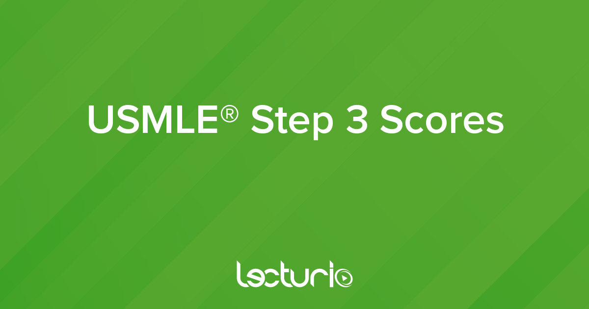 USMLE® Step 3 Scores