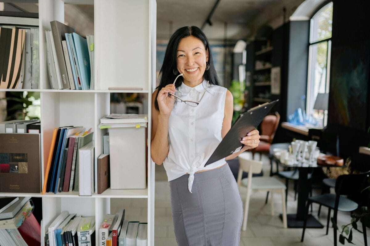 Pexels yankrukov 8837463 Woman wearing pencil skirt